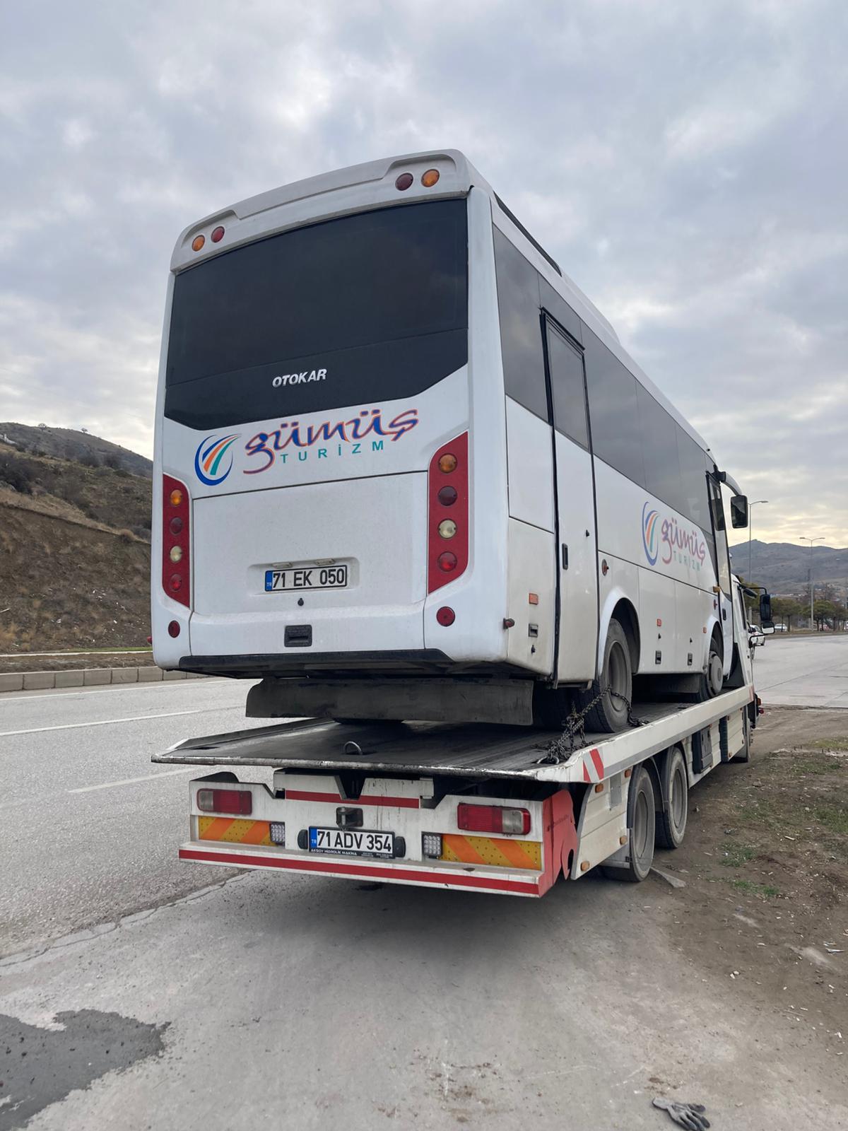 Şarampolden Vinçli Kurtarma Operasyonu Kırıkkale